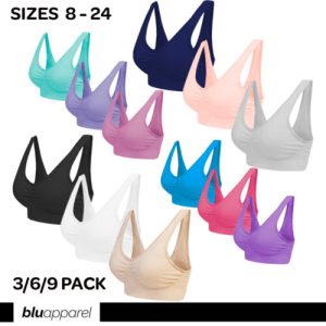 Multipack Seamless Comfort Bras for Everyday Wear Non Padded Non Wired Maternity