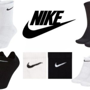 NIKE SOCKS LIGHTWEIGHT CREW ANKLE MENS WOMENS SPORTS 3 PAIRS PACK SOCKS