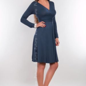 Elegant Womens Maternity Dress Long Sleeve V-Neck Pregnancy Sizes 8-18 8467