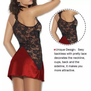 Women Mini Dress G-String Nightwear Sexy Lingerie Sleepwear Bodysuit Babydoll