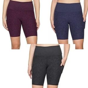 Kirkland Womens Soft Cycling Gym Yoga Active Pockets Shorts UK6,8,10,12,14,16,18