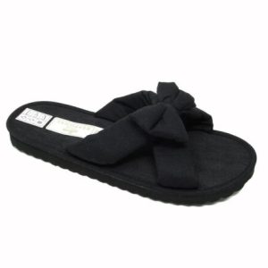 NEW WOMEN  LADIES JYOTI  FLAT SLIP ON FABRIC MULES  SANDALS FLIP FLOPS SIZE