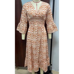 Joe Browns Dress Women’s Long Devore Dress Waist Tie Berry Floral 12 & 14 UK