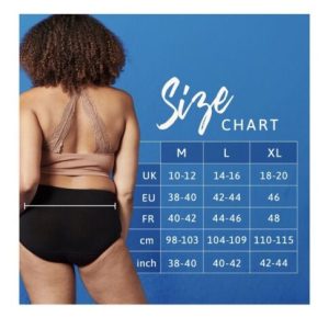 Tena Washable Black Classic Light Women’s Underwear – For Light Leaks – XL