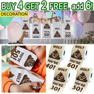 Funny Rolls Toilet Paper Men/Women Birthday Trick Decoration Birthday Gifts #