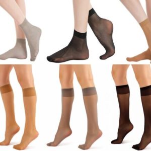 Sheer Ankle Knee Trousers Pop Socks Work Everyday Comfy Band Multipack