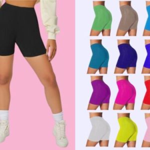 WOMEN’S LADIES CYCLING SHORTS  STRETCHY ACTIVE COMFY SPORT SHORTS