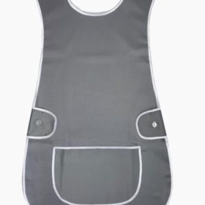 Chef Apron Tabard Cobber  for Man Women With Pockets For Cooking BBQ Grey