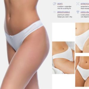 6 Pack Womens Ladies Cotton Knickers Underwear Sexy Lace Thongs Panties Briefs