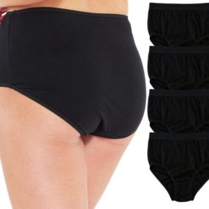 Multi Pack Mama Briefs, 100% Cotton Ladies Maxi Full Comfort Underwear panty