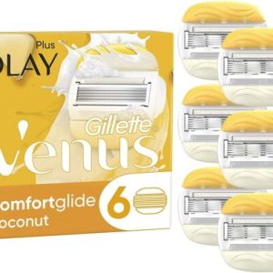 Gillette Venus PLUS OLAY COMFORTGLIDE COCONUT Razor Blades x 6