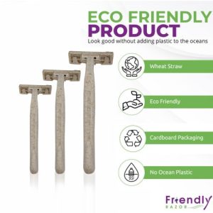 Eco Disposabale Wheatstraw Razors For Men | Razors Women | Mens Razors Shaving