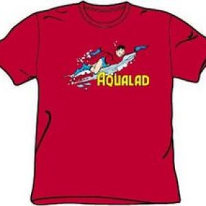 Aqualad T-shirt – Aqualad Garth Tempest DC Comics Adult Red Tee