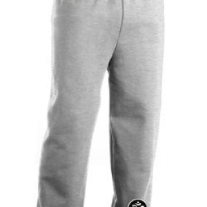 AUM Patch Mens Pants with Elastic Bottom Ash Ankle Print