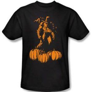 Batman Kids T-Shirt – A Bat Among Pumpkins Youth Black Tee