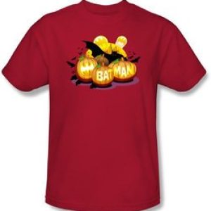 Batman T-Shirt – Bat O Lanterns Adult Red Tee