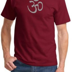 Mens Yoga T-shirt – Aum Symbol Meditation Adult Tee Shirt