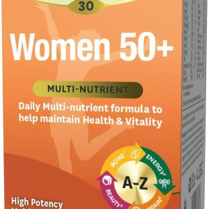 Natures Aid 50 plus Multi-Vitamins and Minerals Capsules for Women – Pack of 30