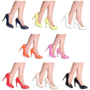 Womens Ladies HIGH HEEL Stiletto Court Shoes Smart Office Work Shoes 12cm Heel