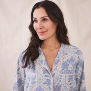 White Stuff Nina Women’s Night Shirt Dress Ladies Collared Long Sleeve Nightwear