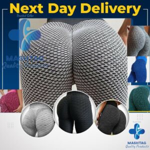 Women Anti-Cellulite Yoga Pants Push Up Tik Tok Leggings Bum Butt Lift Sport Gym