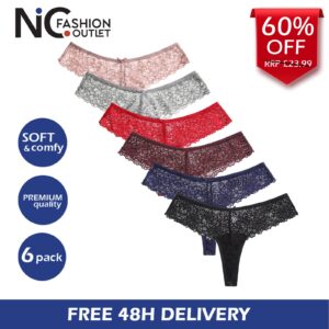 Women’s Underwear Thongs Knickers Sexy Panties Brief G String Ladies Multipack