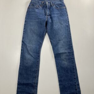 LEVI’S 501 STRAIGHT FIT Jeans – W26 L32 – Blue – Great Condition – Women’s