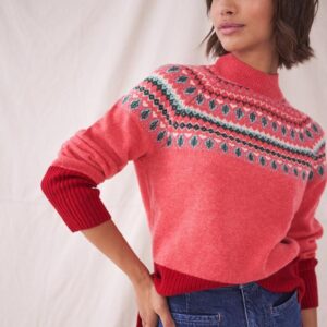 White Stuff Women’s Winterberry Jumper Ladies Long Sleeve High Neck Pullover