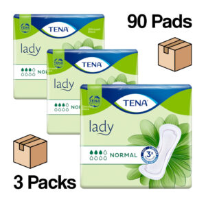 90 Tena Lady NORMAL Incontinence Pads Highly Absorbent Pad for Women 3 x 30 Pack