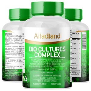 Bio Culture Complex Probiotics 5 Live Bacteria Strain Capsules for Gut Health…