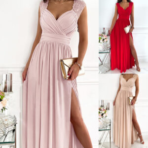 New Formal Long Evening Ball Gown Party Prom Wedding Bridesmaid Dress Sexy Lace