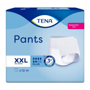 Tena Pants Plus XXL Adult Pull Up Incontinence Pants – Pack of 12 – Size XXL