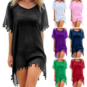 Women Summer Bikini Cover Up Sarong Swimwear Kaftan Beach Swimsuit Beach Dress.