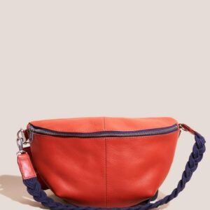 White Stuff Sebby Women’s Leather Sling Bag Ladies Shoulder Handbag Cotton Lined