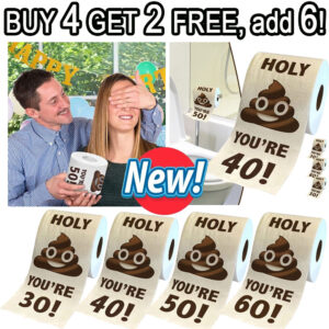 Funny Rolls Toilet Paper Men/Women Birthday Trick Decoration Birthday Gifts 1x
