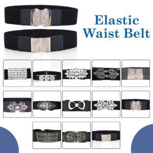 Wide Elastic Belt Ladies Cinch Waist Stretch Belt Ladies Waist Band Belt