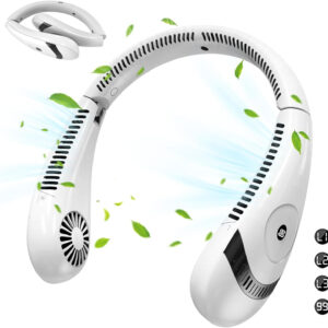 Portable Neck Fan, Neck Fans for Women Rechargeable, 3 Speeds 5000mAh Cooling