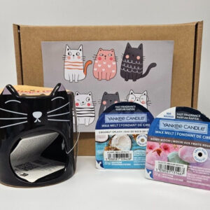 Cat Lover Gift Set Box Yankee Candle Melts Hamper Cats For Her Ladies Women’s