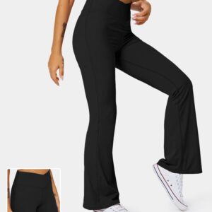 Halara High Waisted Crossover Flare Yoga Leggings Yoga Flare Trousers Pants