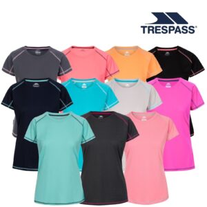 Trespass Womens T Shirt Short Sleeve Female Active Gym Top Viktoria