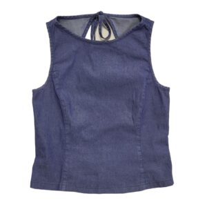 Armani Vintage Y2K Blue Sleeveless Tank Top Uk Women’s Size XS