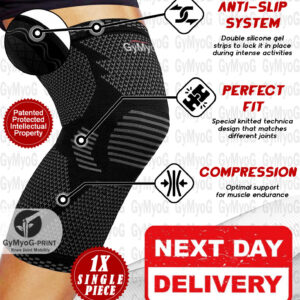 Knee Support Brace Compression Sleeve Arthritis For Running Gym Sports 1 PIECE