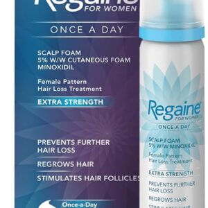 REGAINE for Women Once a Day Scalp Foam, Extra Strength Hair Regrowth Treatment