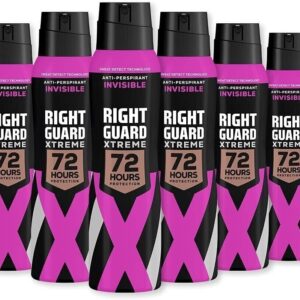 Right Guard Women’s Deodorant Anti-Perspirant Spray Alcohol Free 150ml Pack Of 6
