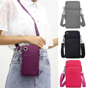 UK Women Cross Body Mobile Phone Pouch Shoulder Bag Coin Wallet Purse Handbag