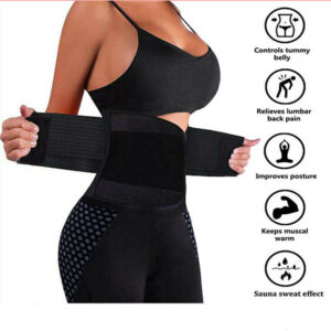 Women Waist Trainer Cincher Trimmer Sweat Belt Shapewear Gym Fitness Body Shaper