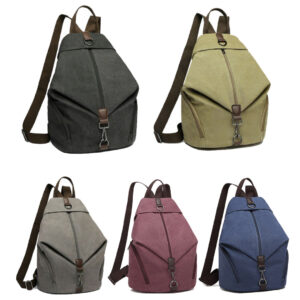 Travel Backpack Canvas Rucksack Women Anti-thief Shoulder Bag School Bags