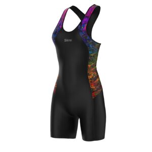 Women’s One Piece Boyleg Sports Swimming Costumes Swimwear Bra Support cups