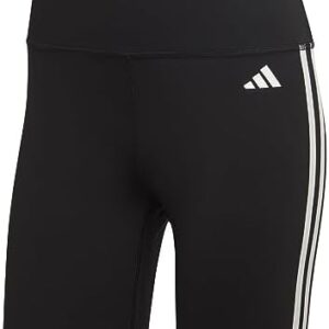 adidas Training Essentials 3-Stripes High-Waisted Short Leggings