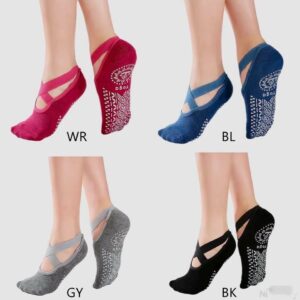 Yoga Socks Ballet Fitness Anti-Slip Cotton Pilates Exercise Grip For Women & Men